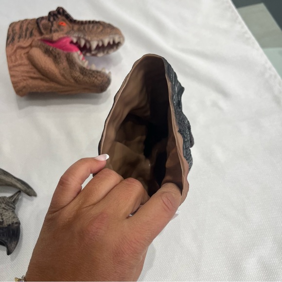 NWOT Dinosuar Head Puppets Realistic Glove Hand Puppet for Kids - Picture 4 of 4
